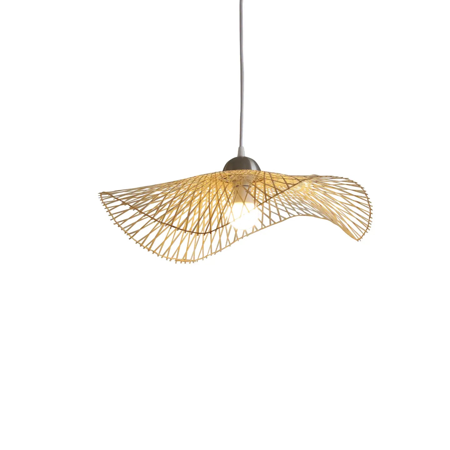 Suspension Effet Bambou - 55cm de diamètre